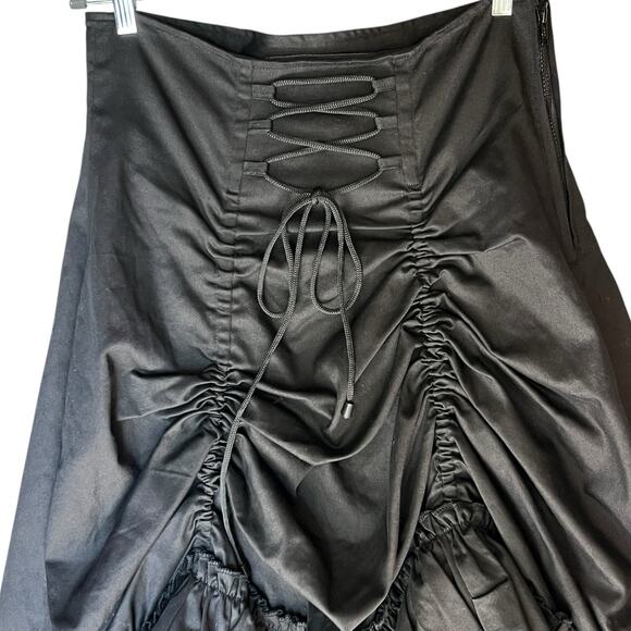 HILLARYS VANITY Gothic Skirt Size L Corset Ruffled Whimsigoth Steampunk Vamp Emo - Picture 9 of 11